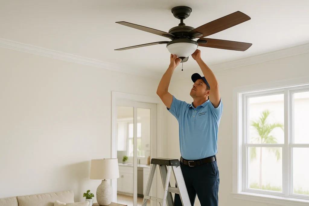Ceiling Fan Installation Tampa  Licensed Electrician from Second Opinion Electric